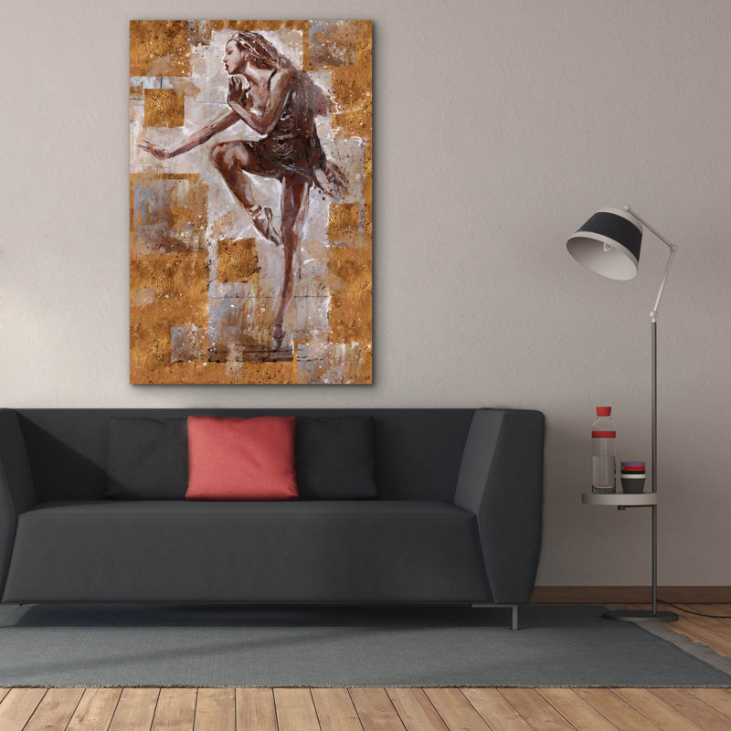«Jazz Dancer No. 1» par Marta Wiley, art mural sur toile, H 60 po x l 40 po x P 1,5 po