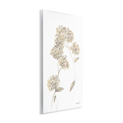 Neutral Geranium Florets Wall Plaque Art by Roy Ebert