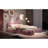 Upholstered Platform Bed with Cartoon Ears Shaped Headboard and Light, Daybed with Two Small Storage Stools-2102210552-2111719223