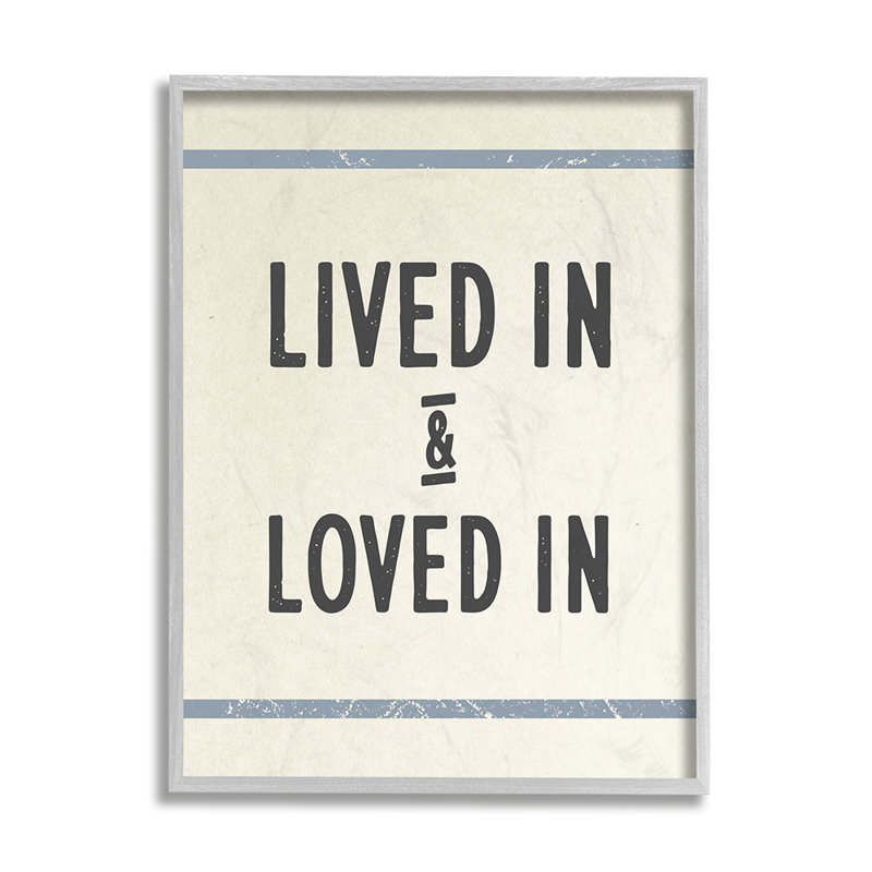 «Lived in Lived in Expression» par Daphne Polselli - impression d'art graphique, H 20 po x l 16 po x 1,5 po