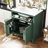 30" Single Bathroom Vanity With Ceramic Sink Top-1549920786