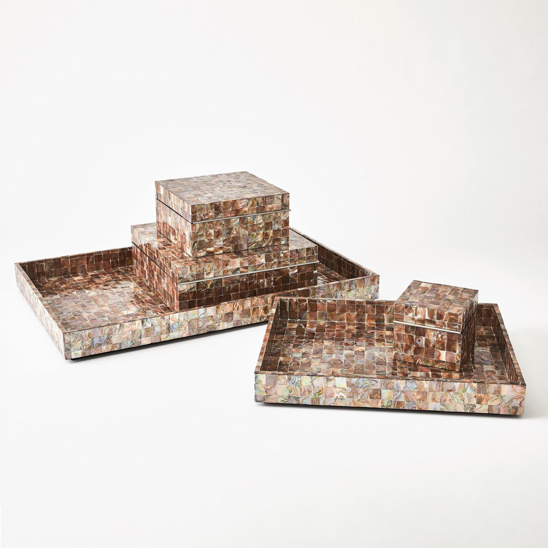 Handmade Decorative Box, 4.5" H x 13" W x 13.25" D