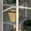 Grey Wooden Storage Shed with Shelf
