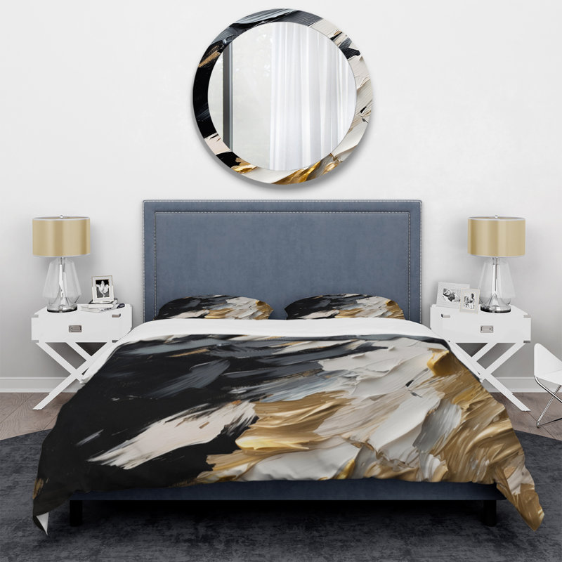 Ensemble de housse de couette en microfibre / polyester Golden Wave Reflections V Bedding