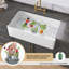 Évier de cuisine de ferme en argile réfractaire simple 36 po x l 20 po avec grille inférieure et bonde à crépine