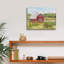  Art mural sur toile, "Red Red Barn C" par Jean Plout-1627583133