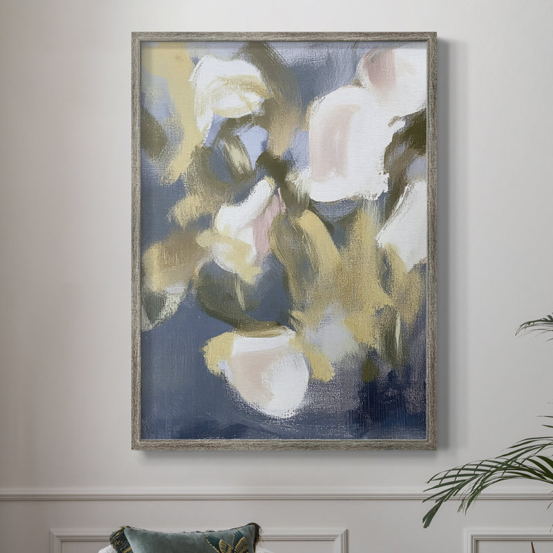 Reproduction encadrée FLORAL Series DCLIV - bois massif, H 15 po x l 12 po