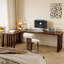 Bureaux en bois massif en L noyer clair-107934567-107934562