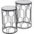 Mel Glass Top Frame Nesting Tables
