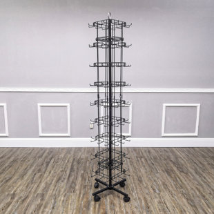 Metal Rotating Earring Rack Wire Jewelry Display Stand 28 1/4H