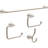 Arvo Wall Mount Square Open Towel Ring Bath Hardware Accessory in Brushed Nickel