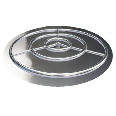 Stainless Steel Pan Ring Burner Fire Pit -  Tretco, FPK-OBRSS-36R