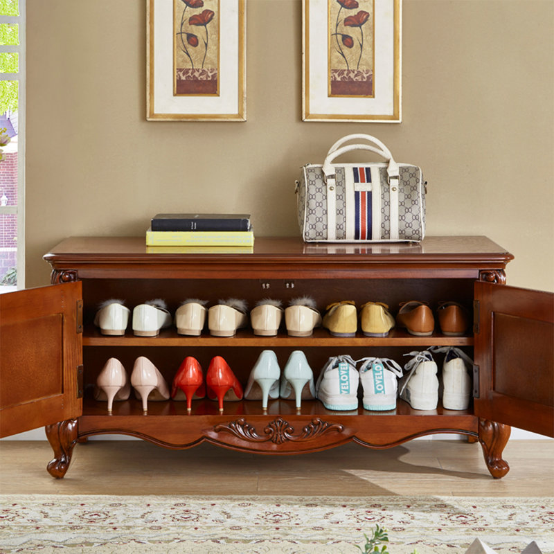  Banc de rangement pour chaussures Cherry, Brun