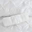 Édredon complet blanc avec 7 pièces, pour un look luxueux, une pièce complète, avec des taies décoratives élégantes