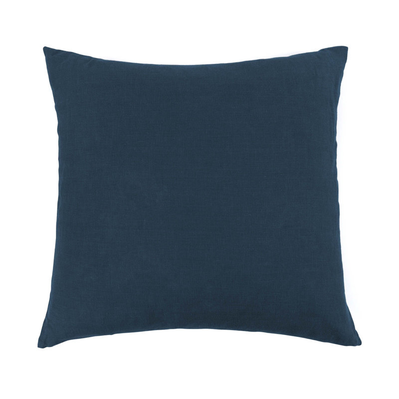 100% French Linen Pillow Sham, Baltic, Square 26", Pillow Cover Only - No Insert