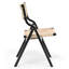 Fauteuil inclinable et berçant pliable à bascule avec poche latérale et repose-pieds réglable-2027593711