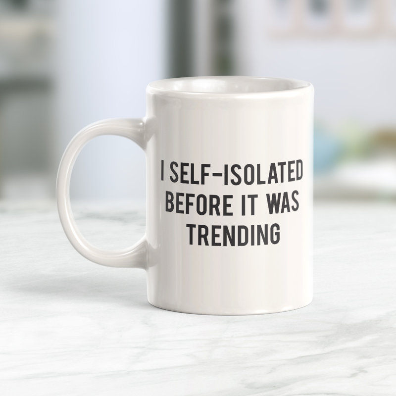 I Autoisolé avant d’être une tasse à café tendance, 11 oz, Céramique