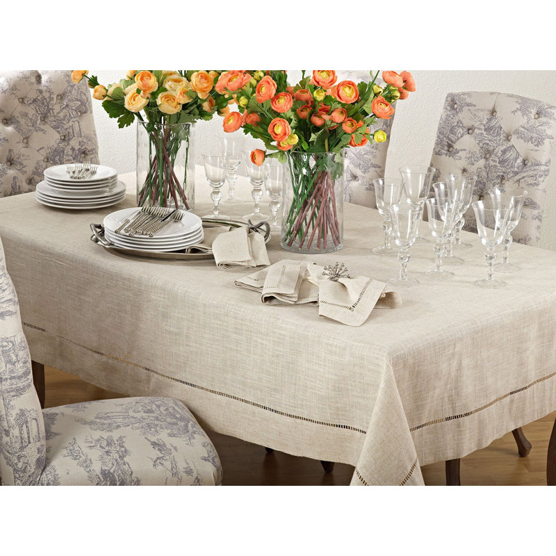 Cowen Solid Color Tablecloth, 84" x 65"