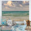 Paysage marin sur un ciel dramatique - art mural nautique et côtier sur toile-863516378-863516354