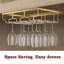 Iron Wine Glass Rack in Gold