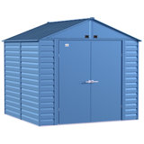 8 ft. W x 8 ft. D Galvanized Steel Storage Shed