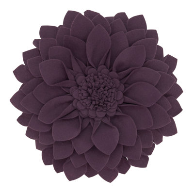 Fleur De Jardin Collection Ruffled Throw Pillow