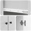  Cabinet Set 2 Pcs Engineered Wood Storage Organizational Unit Office-192678709