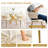 Rectangle Pedestal Dining Set with Modern Weaven Velvet Dininig Chair-1974552510-1974552504-1974552516