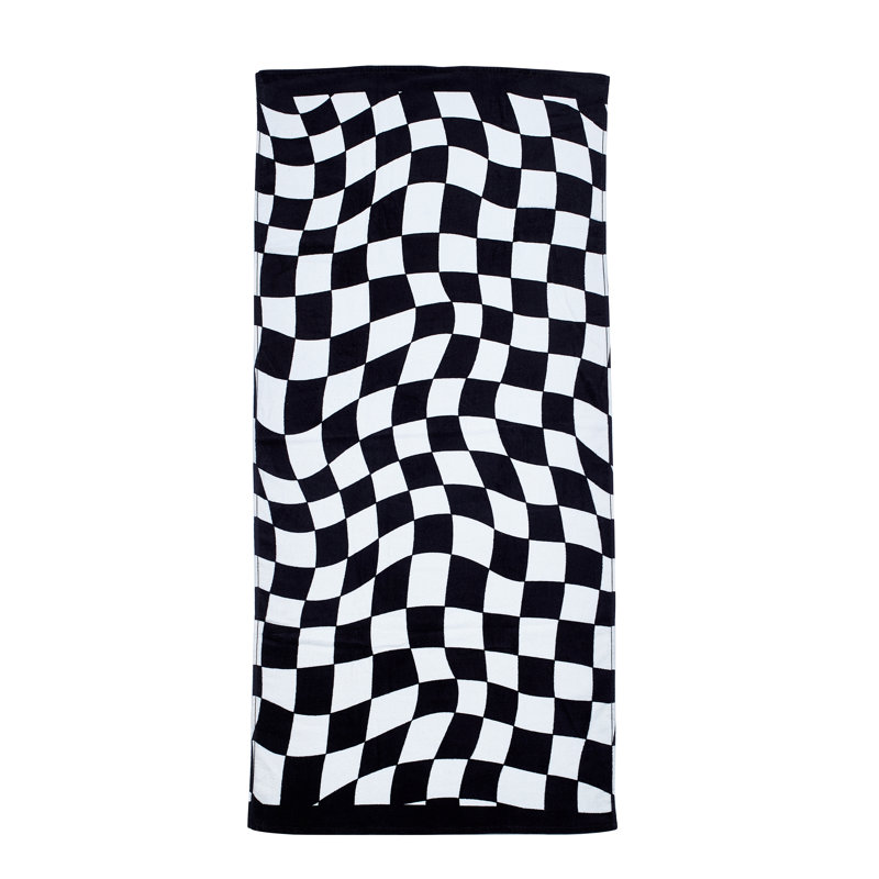 Checkerboard Cotton Beach Towel