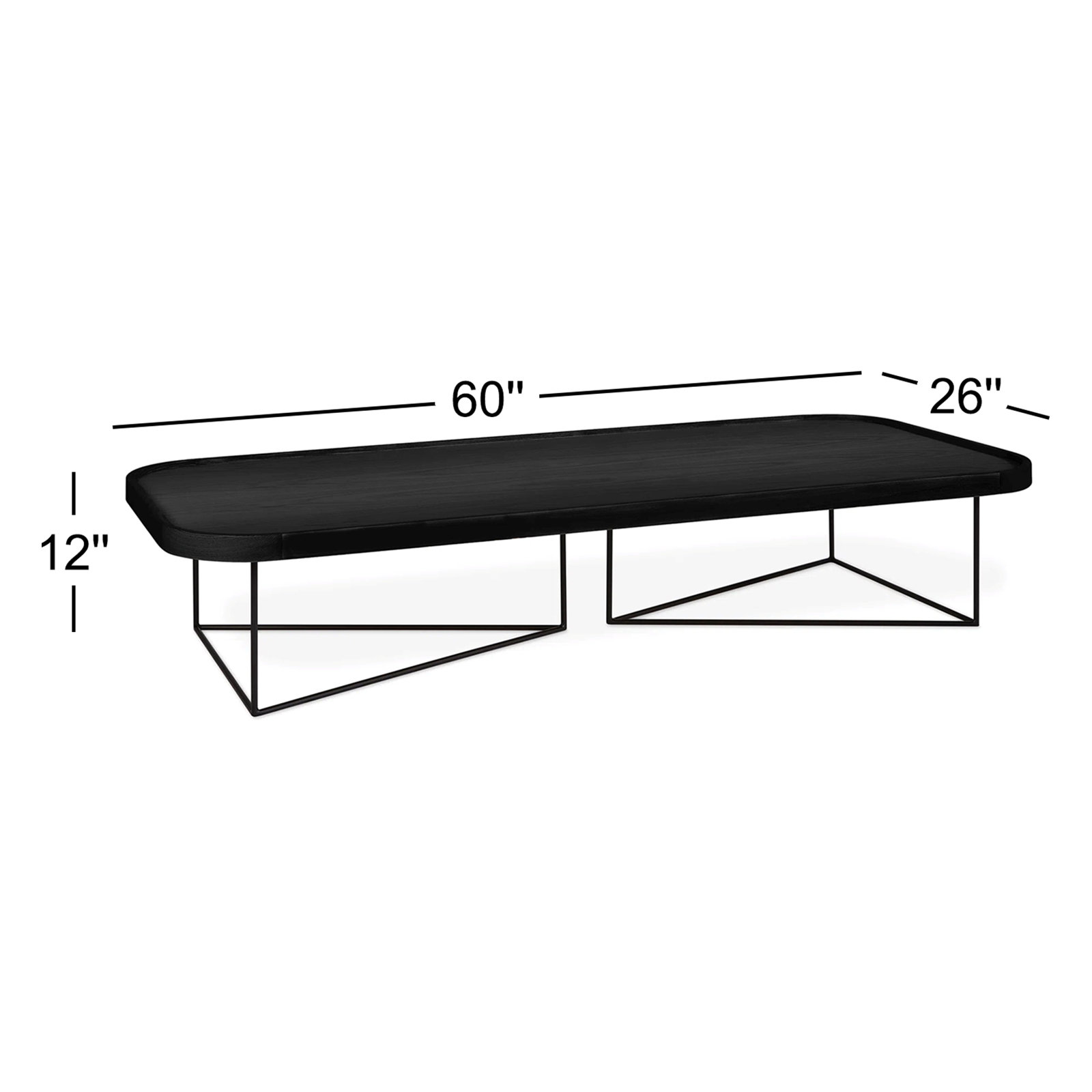 Porter Coffee Table, Ash Black