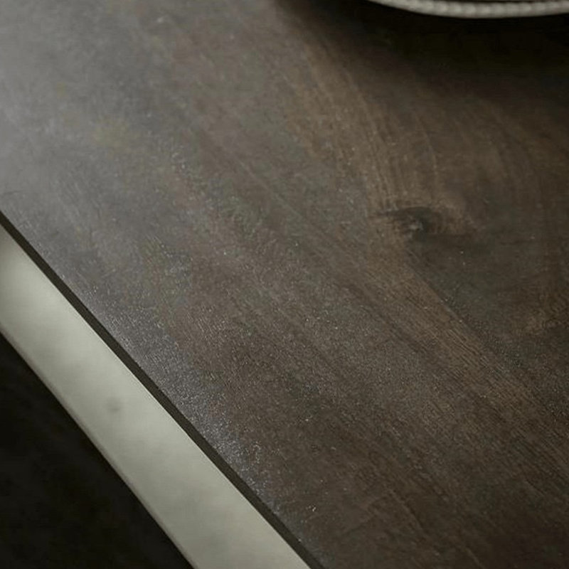 Table de salle à manger Mid-Century en bois de frêne avec charme rétro, H 29,53 po x L 62,99 po x l 31,5 po