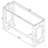 Beaufain Glass Top Metal Entryway Console Table Nickel