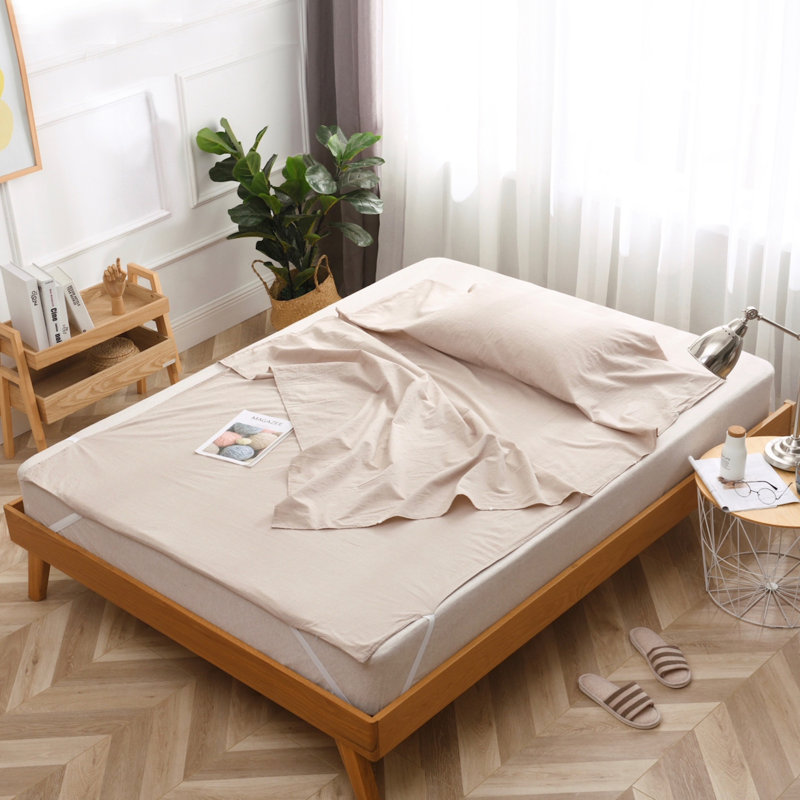 Travelux 100% Cotton Sheet Set, Khaki, Twin Sheet Set