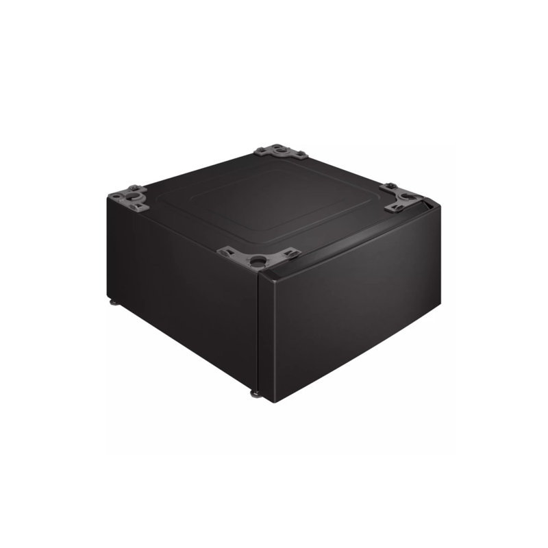Tiroir de rangement sur pied 27 po LG, noir lisse