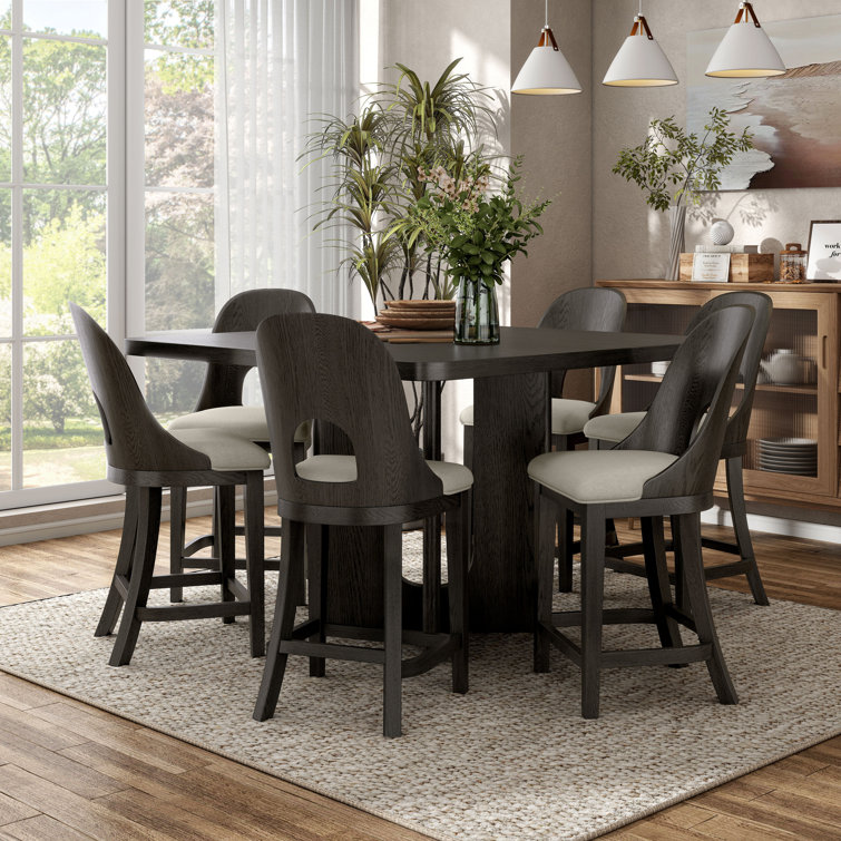 Elienor 7-Piece Counter Height Dining Table Set