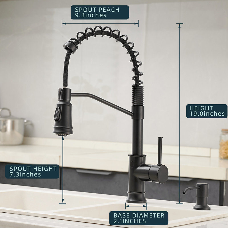 Fapully Pull Down Touchless Kitchen Faucet