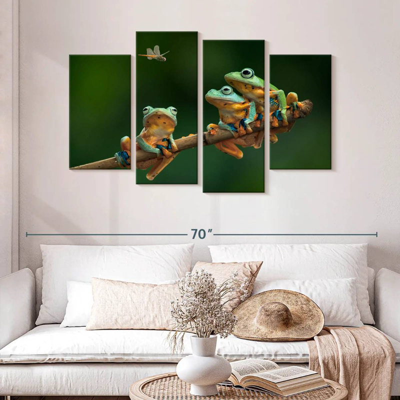 Brampt Hungry Frogs, 32" H x 52" W