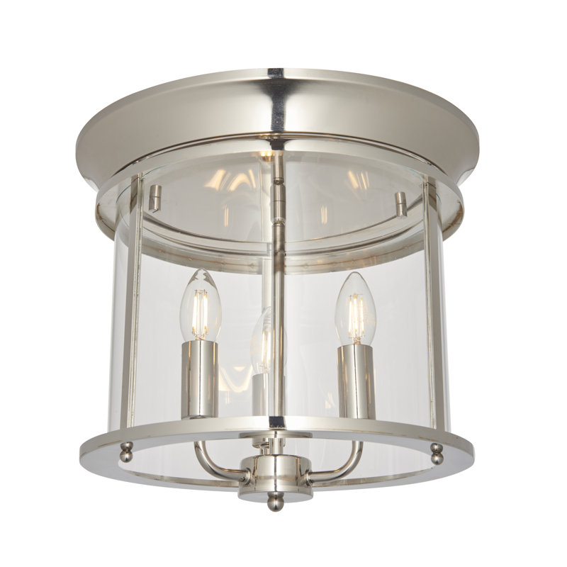 Dishman Glass Semi Flush Mount