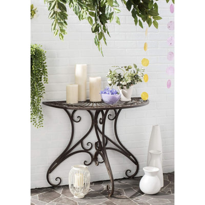 Table d'appoint d'extérieur blanc antique Collection