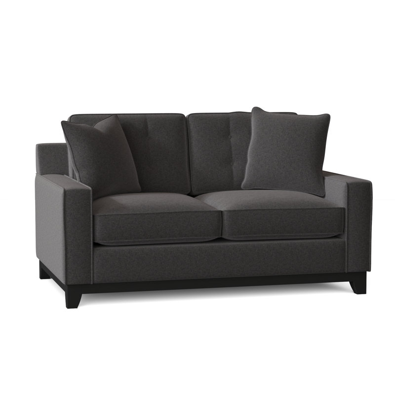 Carollton Upholstered 62'' Loveseat, Thrillist Denim Sustain®