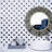 Supreme Tile Porcetile Dot 10.52 in. x 10.52 in. Geometric Matte Porcelain Mosaic Wall and Floor Tile-36931456