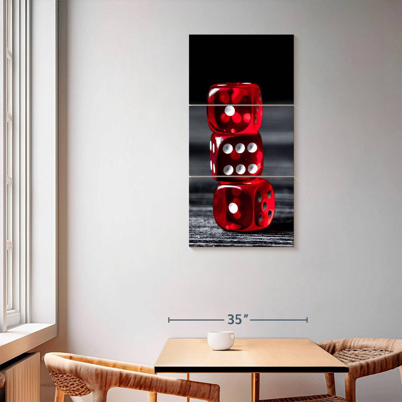 Dice, 62" H x 30" W