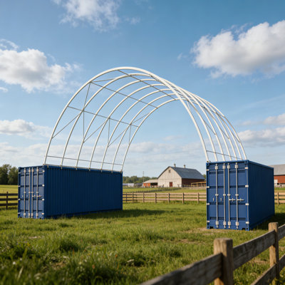 Single Frame Tarpaulin Tent Warehouse Shed