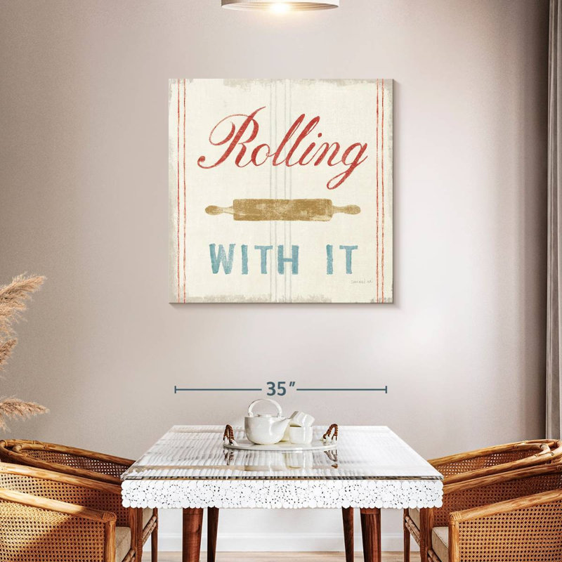 Floursack Kitchen I Bold, 36" H x 36" W