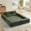 Modular Corduroy Boneless Sofa With Spacious Seating, Freely Configurable Design For Living Room And Family Play Areas.