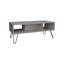 Table basse H 15,7 po avec 4 pieds et 2 tablettes