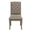 Table de salle à manger extensible Classic 5PCS avec chaises d'appoint rembourrées capitonnées