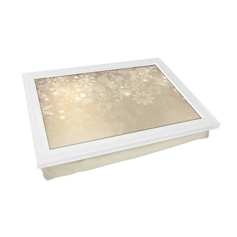 Alick Wood Tray, White