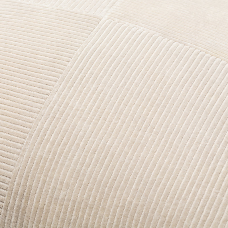 Selma Cotton Throw Pillow, Beige, 22" x 22"