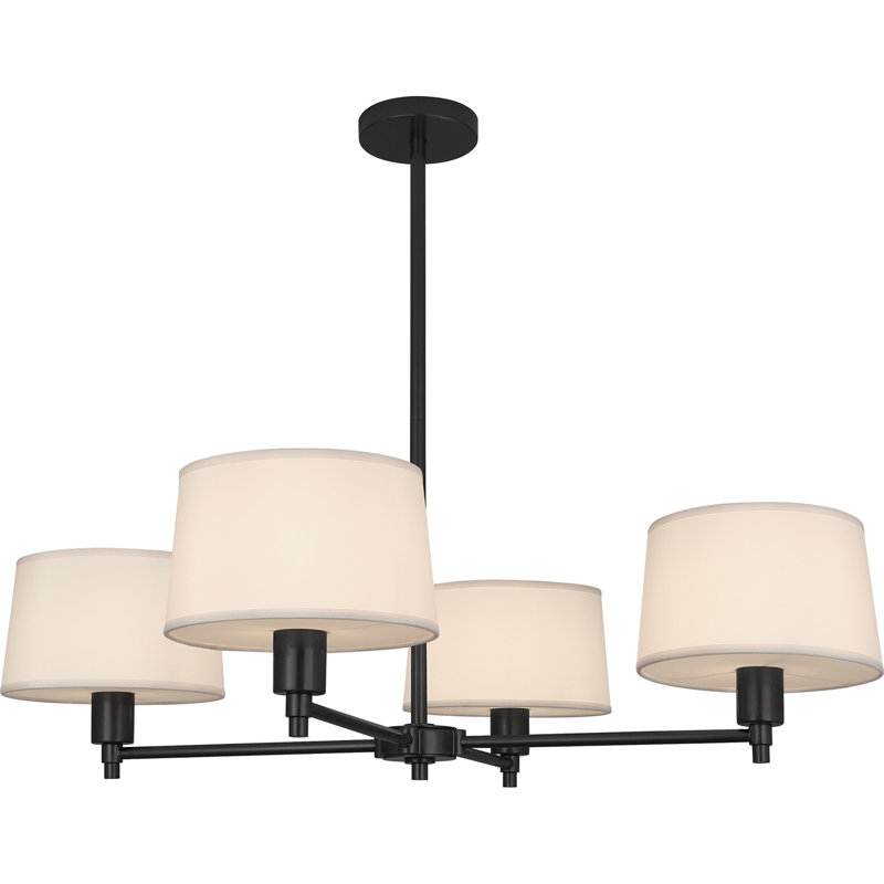 Real Simple 4 - Light Chandelier, Matte Black